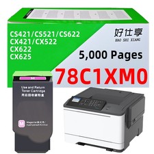 78C1XM0 Magenta Toner Cartridge Compatible for Lexmark CX421 CX522 CX622 CX625 picture