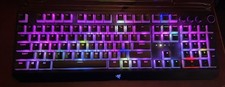 CUSTOM Razer BlackWidow Elite Gaming Keyboard w/Green Switches & Pudding Keycaps picture