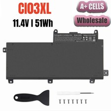 CI03XL 11.4V 51Wh Battery for HP ProBook 640 645 650 655 G2 G3 T7B31AA 6 Cells picture