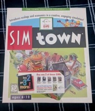 Sim Town 1995 Maxis Kids PC Game for Macintosh SEALED BRAND NEW RARE Sims MINT picture