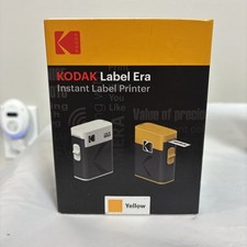 KODAK Label Era Instant Label Printer M50 Yellow. New In-box Label Roll Included picture