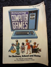 1980 Radio Shack TRS-80 Computer Games Book 62-2068 + Usborne Creepy Pages Lot picture