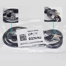 10x 1M/3.3FT DELL 02JVNJ US 3 Prong Power Supply Cable 7A 125V for Laptop 18AWG picture