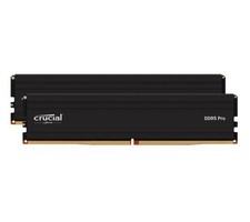Crucial Pro 32GB (2x16GB) DDR5 UDIMM 5600MHz CL46 Black Heat Spreader Support picture