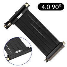 1X For PCI-E 4.0 90° 16x Riser Cable Graphics Card Extension Cable For GPU Card picture