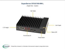 SUPERMICRO Mini PC Server System Intel Core i3 8th Gen 32GB DDR4 2666 E100-9W-L- picture
