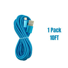 10FT Nylon USB Charger For iPhone iPad Braided Charging Cable Power Adapter Cord picture