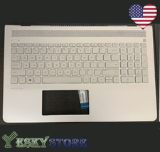NEW HP Pavilion 15-CC 15T-CC Silver Palmrest w/ Keyboard NON-Backlit 928951-001 picture