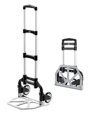 Folding Hand Truck, Dolly Cart with Wheels Foldable, Lightweight Aluminum Luggag picture