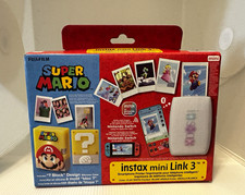 Fujifilm instax mini Link 3 Bluetooth Portable Printer Super Mario + Case picture