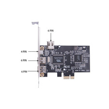 PCIE FireWire Card PCI-e X1 to External IEEE 1394 Adapter Controller 4 Port picture