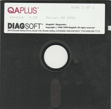 QAPlus by DiagSoft Diagnostics Version 4.52 ~ 1990 picture