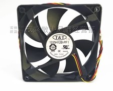 T&T 1225H12B-PF1 12V 0.8A 12CM 3-Wire Dual Ball Cooling Fan picture