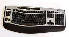 Microsoft Wireless Laser Keyboard 6000 v2.0 Model 1074 Ergonomic No Receiver picture