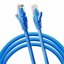 New Cat 6 CAT6 16ft Cord Cable 500mhz Ethernet Internet Network LAN RJ45 BlUE picture