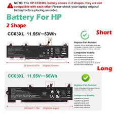 BATTERY CC03XL FOR HP ELITEBOOK 830 835 840 845 G7G8 L78555-005 53Wh/56Wh 11.55V picture