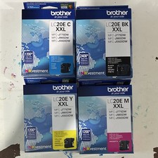 Brother LC 20E XXL Inkvestment Cartridge Set (BK, Y, C, M) Bundle picture