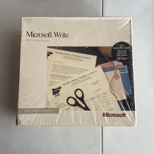 Vintage Microsoft Write Version 1.0 Brand New picture