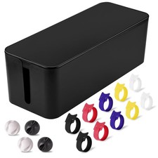 Large Cable Management Box - Wire Organizer to Hide Cords & Clutter, Home Office picture