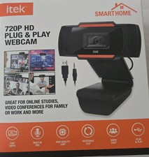 iTek Smart Home HD 720P Plug and Play Webcam w/ Built-in Microphone - 30fps NEW picture