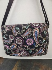 Vera Bradley Messenger Laptop Bag Bandana Swirl Pattern picture