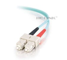 100M SC-SC Outdoor Armored 10G OM3 MM Duplex Fiber Optic Patch Cord Cable picture