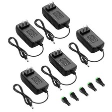 ALITOVE 24 Volt Power Supply DC 1A 24W AC Adapter 24V 5 Pack, Black  picture