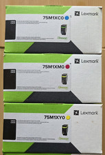 Genuine Lexmark 75M1XY0 Yellow 75M1XM0 Magenta 75M1XC0 Cyan Toner Extra High Yie picture