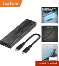 Elegant USB 3.2 Tool-Free Enclosure for M.2/NVMe/SATA SSDs - Ultra-Slim Design picture