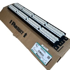 Panduit NK5EPPG48Y 2RU Flat Punchdown Patch Panel Cat 5e 48 Ports Electrical picture