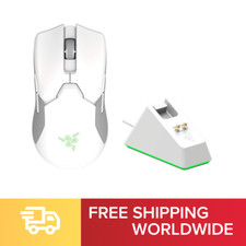 Razer RZ01-03050400-R3M1 Gaming Mouse Mercury White Wireless With Charging Stand picture