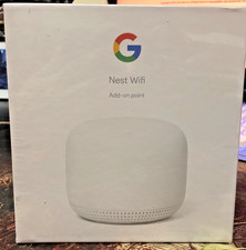 Google Nest Wifi H2E AC1200 2x2 Dual-Band Add on Point Snow (white) SEALED NEW picture