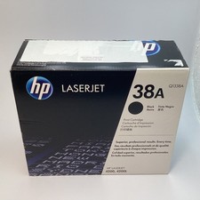 HP 38A Q1338A Black LaserJet Toner Cartridge HP 4200 Series Printers, Sealed Bag picture