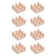 8 Pcs Copper Heatsink 6x6x3mm, Heat Sink Cooler Radiator for Raspberry Pi picture