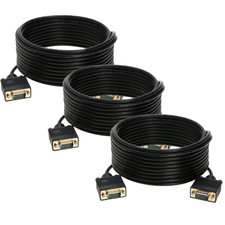 3 x 100ft SVGA VGA Cable Male to Male M/M Monitor Cord TV HDTV Full HD15 Laptop picture