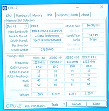16GB ADATA AD4U2666716G19-B DDR4-2666MHz 288-pin PC4-21300 CL19 Desktop Memory picture