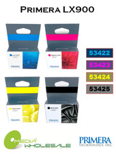 Primera LX900 Blue 53422 Magenta 53423 Yellow 53424 Black 53425 Ink Cartride LOT picture