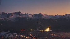 Landscape zakopane poland polish ski resort jump Custom Gaming Mat Desk picture