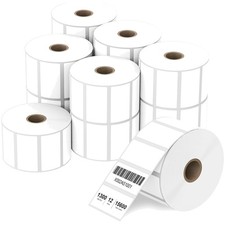 Zebra Compatible 2x1 Thermal Labels - 12 Rolls, 15600 Labels picture