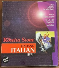 Rosetta Stone Italiano Level 1  Personal Edition  Open Box Complete picture