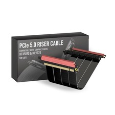 PCIe 5.0 x16 GPU Riser Cable 14cm Double Reverse SSUPD Meshlicious Meshroom S picture