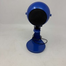 Movo WebMic USB Microphone with Desktop Stand in Black- Blue picture