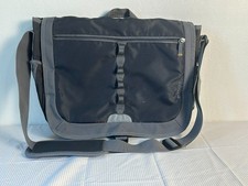 Embark Black Gray Messenger Bag 18x16 Laptop Shoulder Bag Multi-Pocket picture