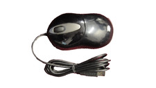 Vintage Black Gateway MOAKUO Optical Wheel Mouse USB Wired - Cleaned & Tested picture