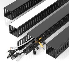 Yecaye 2 Pack Cable Management, 31in L* 1.96in H* W, Black picture