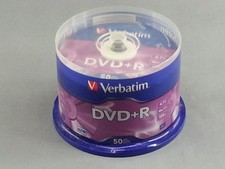 NEW Sealed Verbatim Blank DVD+R 50 Count Disk 4.7GB 120 Minutes picture