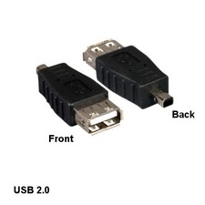 LOT 10pcs USB 2.0 Type A Female to MiniB 4Pin Male Adapter for Camera PDA Cam picture