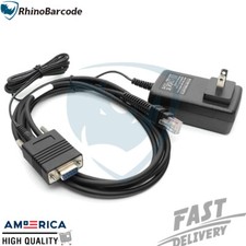 For Zebra RS232 Serial Cable LI3678 DS3678 6.5FT(2M) 9Pin with 12V Power Supply picture