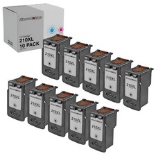 10PK Reman Black Ink Cartridge for Canon PG-210XL PG210XL Pixma MX360 MX410 picture