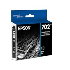 EPSON 702 DURABRITE ULTRA INK STANDARD CAPACITY BLACK CARTRIDGE - BLACK picture